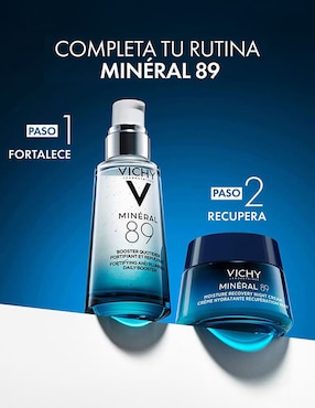 Crema facial recomendada para hidratar de noche Minéral 89 con Melatonina Pura Vichy para todo tipo de piel