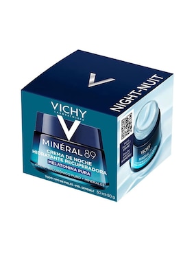 Crema facial recomendada para hidratar de noche Minéral 89 con Melatonina Pura Vichy para todo tipo de piel