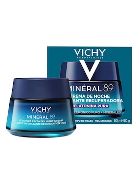 Crema facial recomendada para hidratar de noche Minéral 89 con Melatonina Pura Vichy para todo tipo de piel