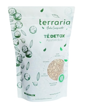 Té Detox Terraria con extracto de cilantro sabor herbal de 100 g