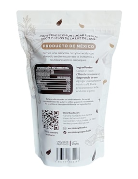 Cacao en polvo orgánico Terraria con vitaminas y minerales sabor cacao de 250 g