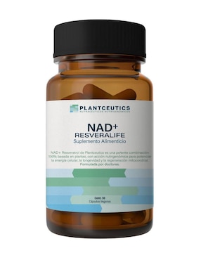 Nad+ Resveralife Plantceutics con nad+ (nicotinamide adenine dinucleotide) de 30 cápsulas