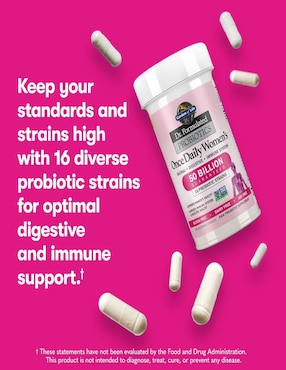 Dr. Formulated Probiotics Once Daily Women's Shelf-Stable Garden Of Life con prebióticos de 30 cápsulas