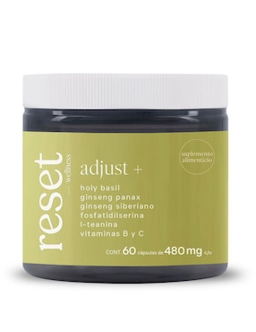 Adjust + Reset Wellness con l-teanina de 60 cápsulas