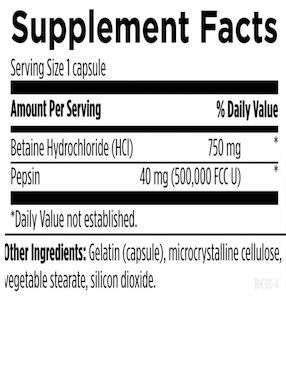 Betaina Designs For Health con vitaminas y minerales de 120 cápsulas