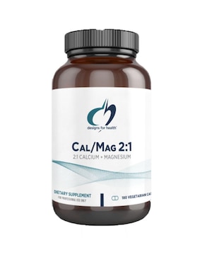 Calcio y Magnesio Designs For Health de 180 cápsulas