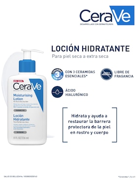 Loción cara y cuerpo hidratante Cerave intensiva
