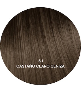 Tinte para cabello Phytoblue tono 5.1 castaño claro cenizo