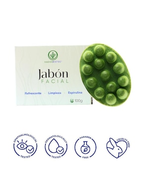 Jabón facial Base de Espirulina Hadosbiotec
