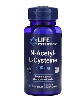 NAC Life Extension con n-acetyl cysteine de 60 cápsulas