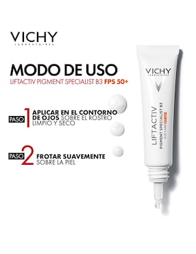 Crema para contorno de ojos recomendada para reducir manchas día y noche Vichy Vichy Liftactiv B3 Eyes Vichy todo tipo de piel