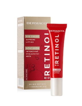 Crema para contorno de ojos recomendada para prevenir signos de la edad de día y noche Dermacol Bio Retinol para todo tipo piel
