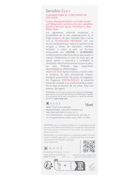 Crema para contorno de ojos recomendada para bolsas y ojeras día y noche Bioderma para piel sensible