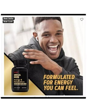 Mega Men vitamina Gnc cápsulas