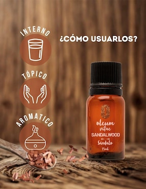Aceite esencial Oleum Vitae de sándalo 15 ml