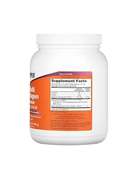 Multi Collagen Now con colágeno hidolizado, vitamina C de 454 g