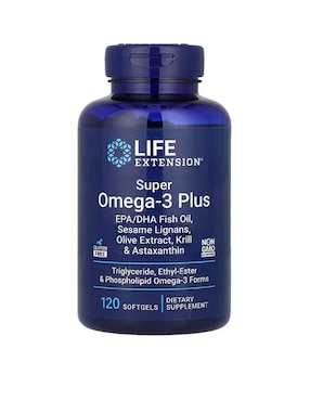 Omega 3 Life Extension con epa y dha de 120 cápsulas