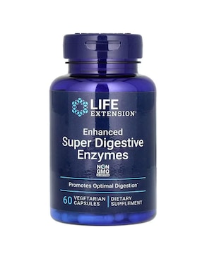 Enzimas Life Extension con enzimas digestivas y probióticos de 60 cápsulas