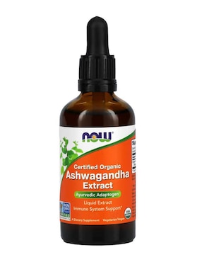 Extracto de Ginseng Indio Now con ashwagandha de 60 ml