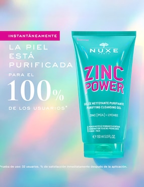 Limpiador facial Gel Purificante Nuxe Zinc Power para purificar