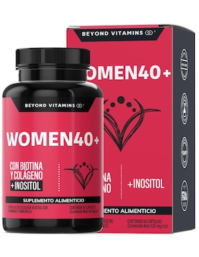 Women 40+ Biotina Colageno Inositol Beyond Vitamins de 60 cápsulas