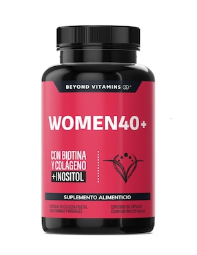 Women 40+ Biotina Colageno Inositol Beyond Vitamins de 180 cápsulas