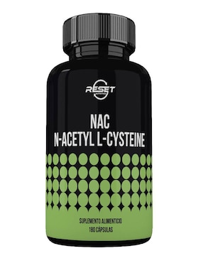 Reset Nutrition NAC 600 mg – Desintoxicación Hepática, Antioxidante Celular y Apoyo Mental Natural Reset Nutrition con n-acetyl cysteine
