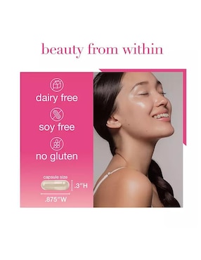 Total Beauty ácido hialurónico nutrientes de belleza Youtheory con biotina de 90 cápsulas