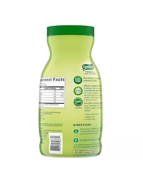 Suplemento diario de fibra prebiótica en polvo Benefiber Benefiber con fibra alimentaria (inulina, isomaltooligosacárido, cáscara de semilla de psyllium en polvo), bacillus coagulans de 820 g