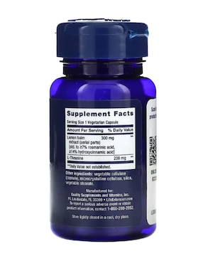 Enhanced Stress Life Extension con l-teanina de 30 cápsulas