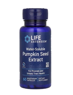 Pumpkin Seed Extract Life Extension con vitaminas y minerales de 60 cápsulas