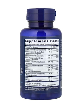 Complejo B Life Extension con vitaminas y minerales de 60 cápsulas