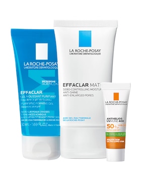 Kit tratamiento facial Effaclar Rutina Pack Hidratación para piel mixta a grasa antiacné La Roche Posay