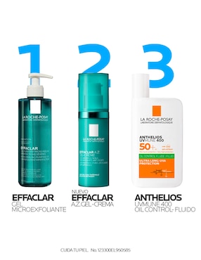 Tratamiento facial La Roche Posay Effaclar Az Gel-Crema Con Acción Antimperfecciones Y Antiarrugas Para Pieles Adultas Con Tendencia Acneica antiacné La Roche Posay Effaclar