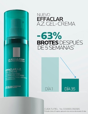 Tratamiento facial La Roche Posay Effaclar Az Gel-Crema Con Acción Antimperfecciones Y Antiarrugas Para Pieles Adultas Con Tendencia Acneica antiacné La Roche Posay Effaclar