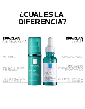 Tratamiento facial La Roche Posay Effaclar Az Gel-Crema Con Acción Antimperfecciones Y Antiarrugas Para Pieles Adultas Con Tendencia Acneica antiacné La Roche Posay Effaclar
