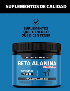 Beta Alanina Beyond Vitamins sabor granada de 316.5 g
