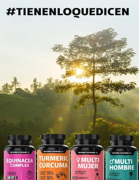 Equinácea Complex Ajo Vitamina C Betaglucanos Quercetina Aguaje Beyond Vitamins de 60 cápsulas