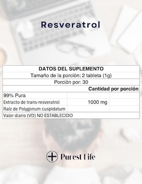 Resveratrol Fit Nutrition sabor natural de 60 cápsulas