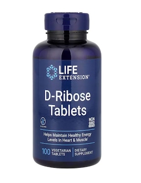 D-Ribosa Life Extension con vitaminas y minerales de 100 cápsulas