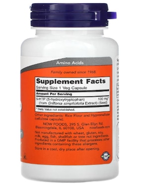 5-HTP Now Foods de 60 cápsulas