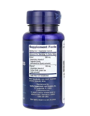 Cortisol Life Extension con vitaminas y minerales de 30 cápsulas