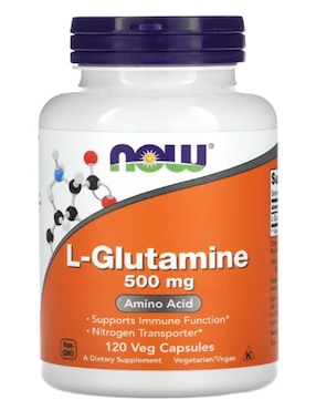L-glutamina Now Foods de 120 cápsulas
