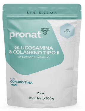 Glucosamina & Colágeno tipo II Pronat de 300 g