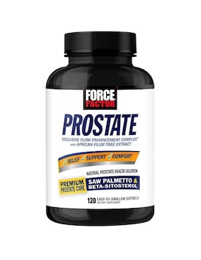 Suplemento de apoyo a la próstata Force Factor con multivitaminico de 120 cápsulas
