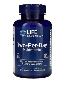 Sos por Día Life Extension con multivitaminico de 120 cápsulas