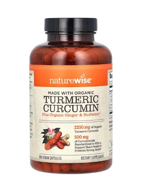 Turmeric Nature Wise con cúrcuma de 180 cápsulas