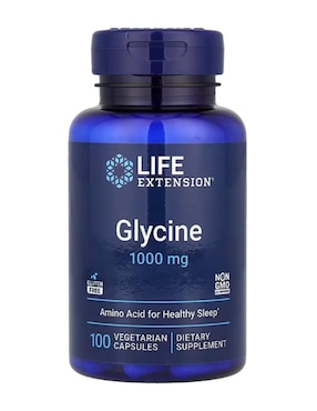 Glicina Life Extension de 100 cápsulas