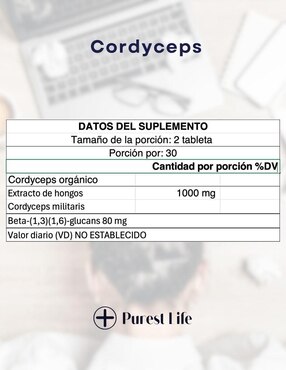Cordyceps antioxidante Fit Nutrition cápsulas