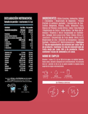 BCAAs & Glutamina Fresa Birdman Birdman sabor fresa de 405 g